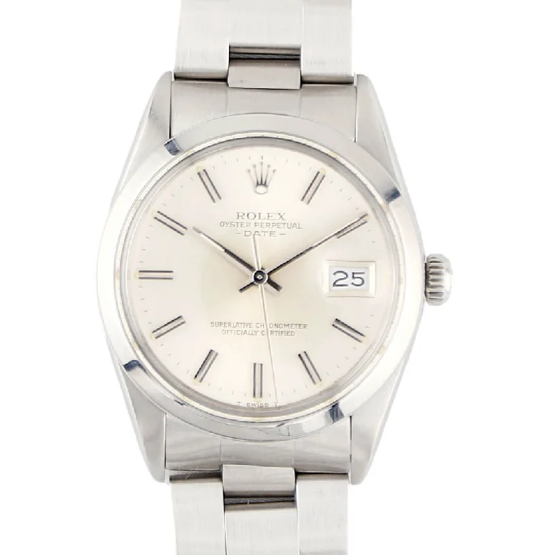 men's Rolex watches with rainbow gemstone bezel -​Rolex Oyster Perpetual Date Reference 15000, 1983
