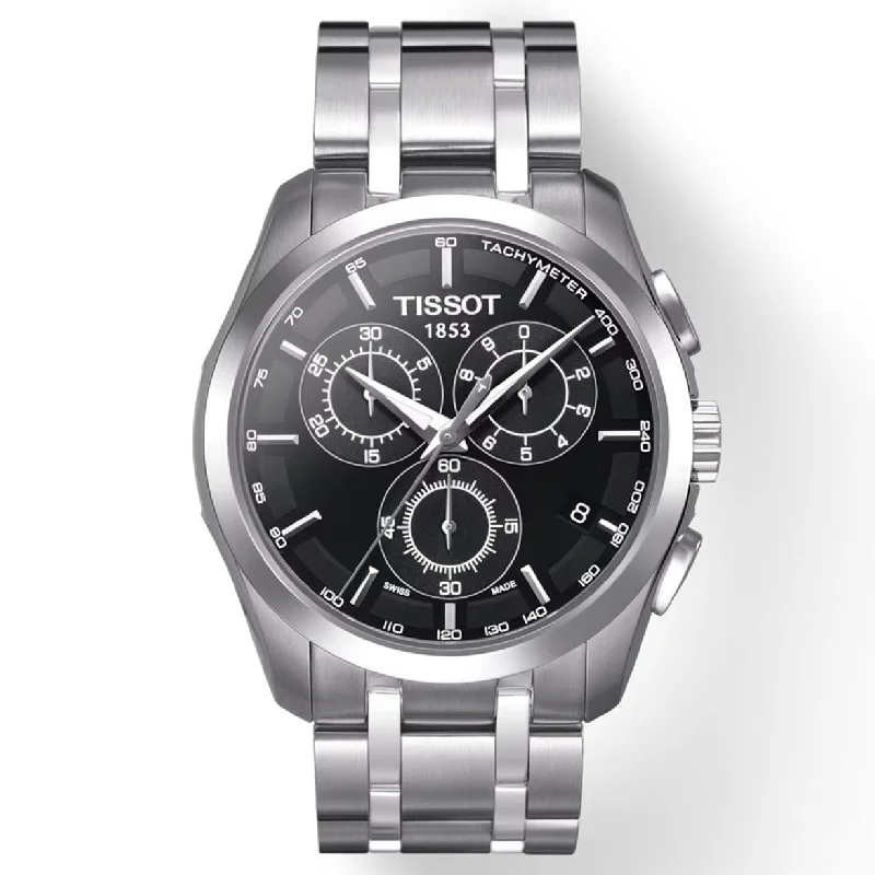 Women's Heritage Watches with Anniversary Edition-Tissot T-Classic Black Dial Men 41mm
