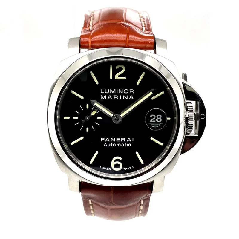Women's Military Watches with Limited Edition-Panerai Luminor Marina PAM00050 - Certified Pre-Owned