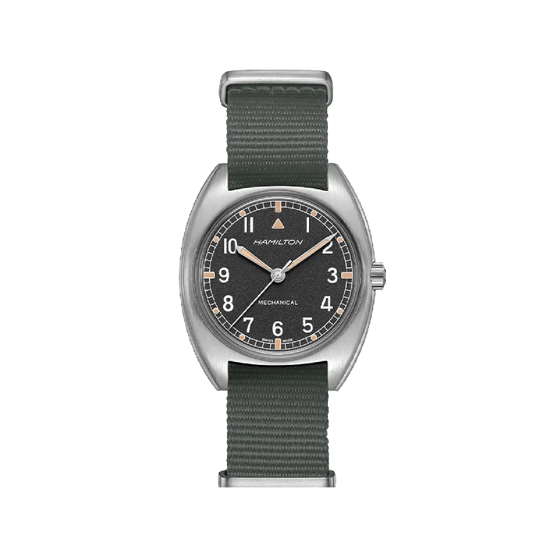 Women's Pilot Watches with Thermometer Function-Hamilton Khaki Aviation Pilot Pioneer Mechanical