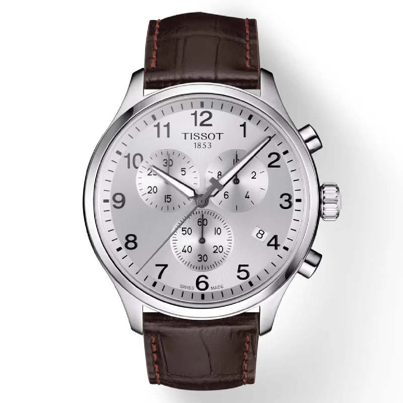 Women's Heritage Watches for Customization-Tissot T-Sport Silver Dial Men 45mm