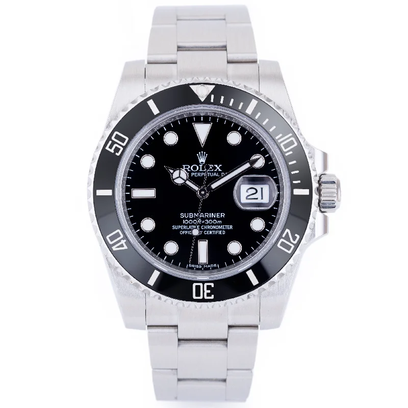 men's Rolex watches with ceramic bezel -​Rolex Submariner | REF. 116610LN | Box & Papers | 2017 | Stainless Steel