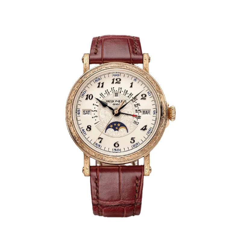 Men's Patek Philippe Watches with Luxury Branding-Patek Philippe Grand Complications 5160/500R-001 Retrograde Perpetual Calendar Rose Gold (2024)