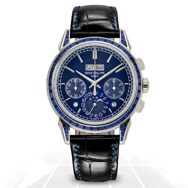 Men's Patek Philippe Watches with Dual Time Zones-Patek Philippe	Grand Complications Perpetual Calendar Chronograph	5271/11P-010