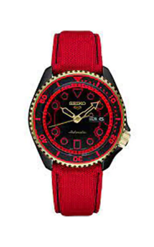 Men's Seiko Smart Design Watches-SEIKO Day Date SEIKO 5 Street Fighter LTD (SRPF20K1F/SBSA080J)