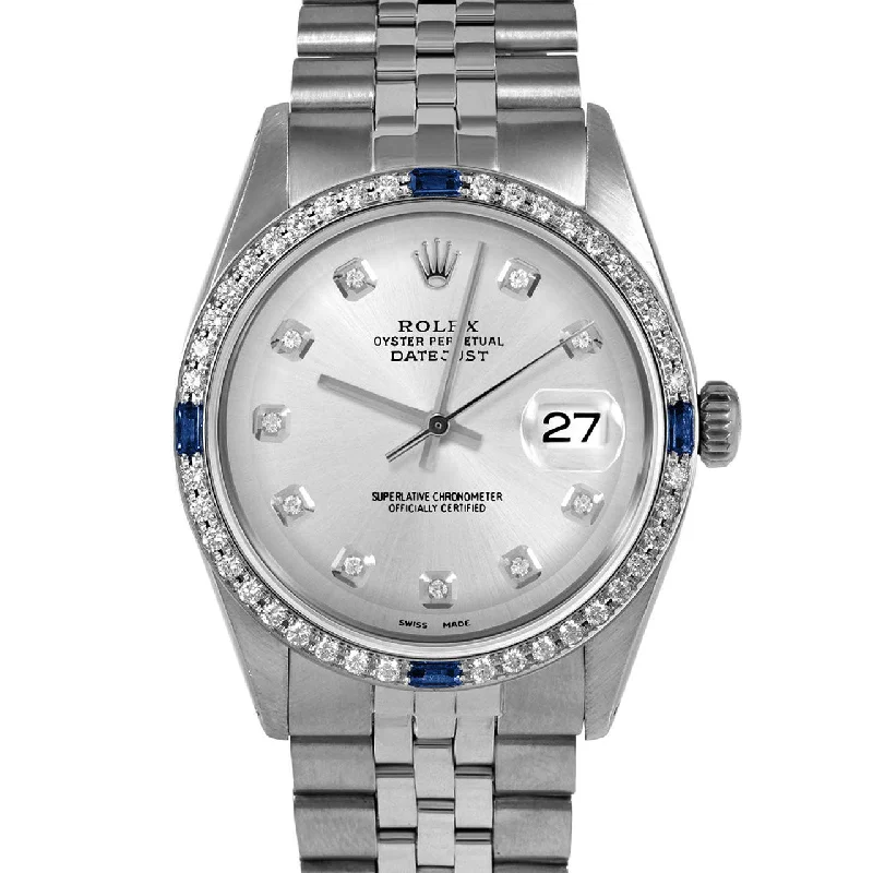 men's Rolex watches with mother-of-pearl dial -Rolex Datejust 36mm | 1601-SS-SLV-DIA-AM-4SPH-JBL men's Rolex watches with mother-of-pearl dial -Rolex Datejust 36mm | 1601-SS-SLV-DIA-AM-4SPH-JBL
