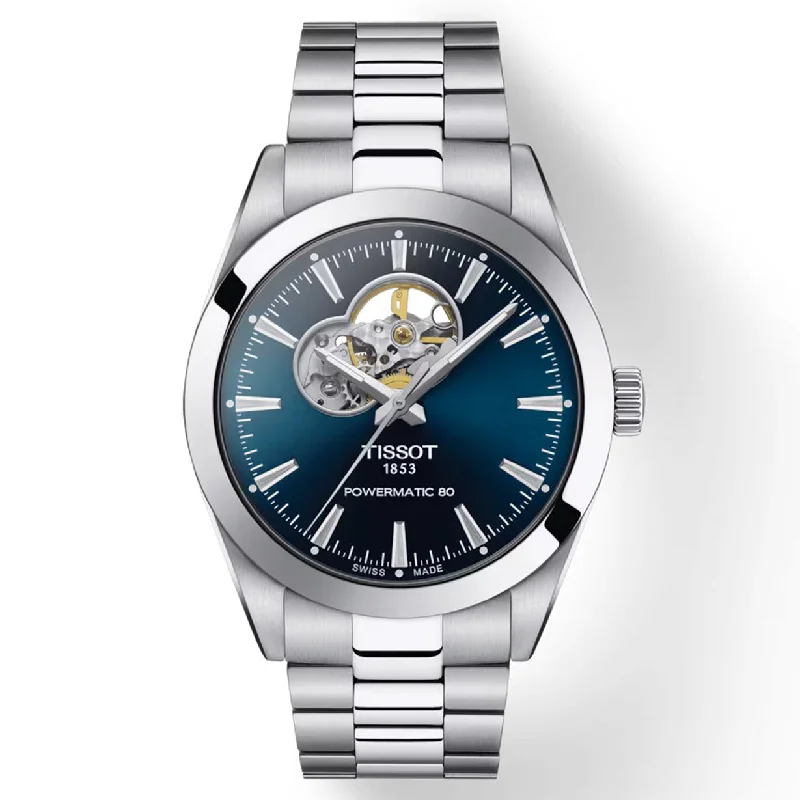 Women's Heritage Watches with Tactical Design-Tissot T-Classic Blue Dial Men 40mm