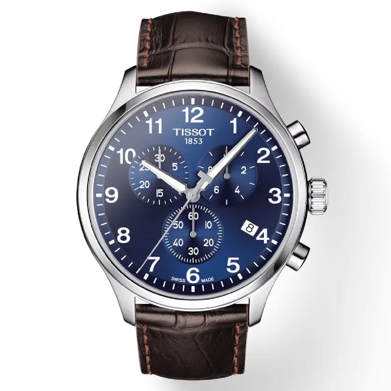 Women's Heritage Watches for Emergency Signaling-Tissot T-Sport Blue Dial Men 45mm
