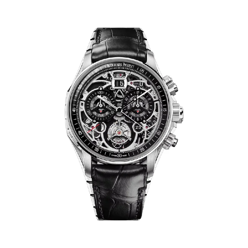 Men's Audemars Piguet British Made Watches-Audemars Piguet Code 11.59 26398BC.OO.D002CR.02 Ultra-Complication Universelle RD#4 White Gold Skeleton Dial