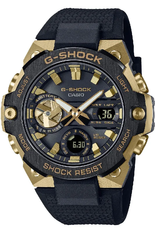 Men's Vintage Design Dress Watches for Retro Charm-G-Shock G-Steel GST-B400GB-1A9