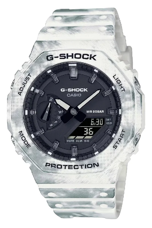 Men's Winter Dress Watches for Ski Resorts-G-Shock Analog-Digital GA-2100 Series GAE-2100GC-7A