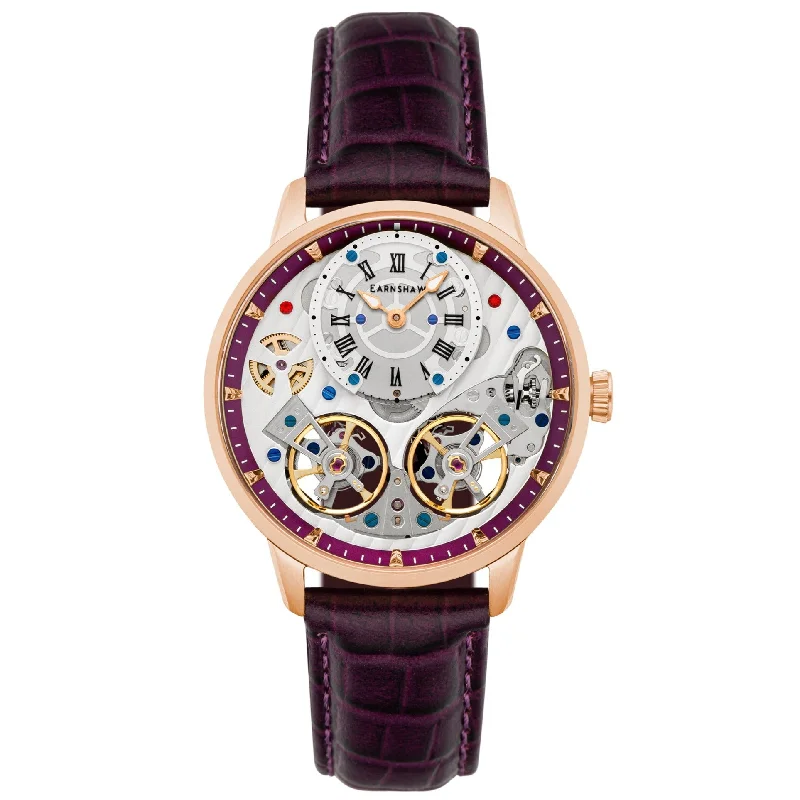 Men's Valentine's Day Design Dress Watches for Couples-Thomas Earnshaw Brewster Double Barrel Watch ES-8273-06