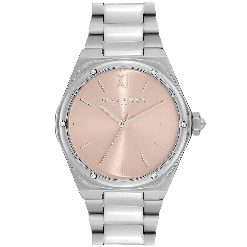 Men's Quartz Watches with Dual Time Zones-OLIVIA BURTON, SPORTS LUXE HEXA