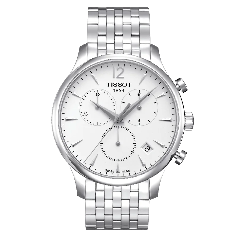 Men's Chronograph Watches with Vintage Inspiration-Tissot T-Trend Stainless Steel Chronograph Men'S Watch