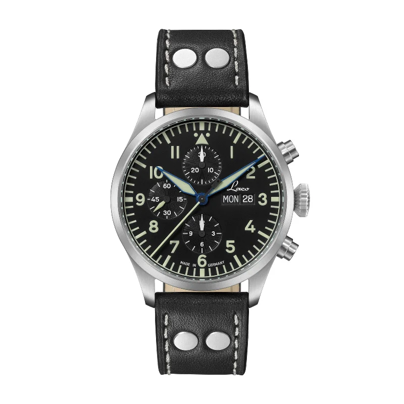 Men's Chronograph Watches with Hygrometer Feature-Chronographs Kiel.2 Schwarz 862148