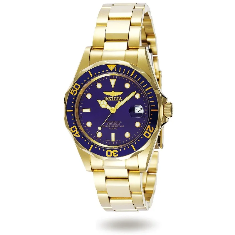 Men's Chronograph Watches for UV Protection-Invicta Men's 8937 Pro Diver Gold-Tone Stainless Steel Watch