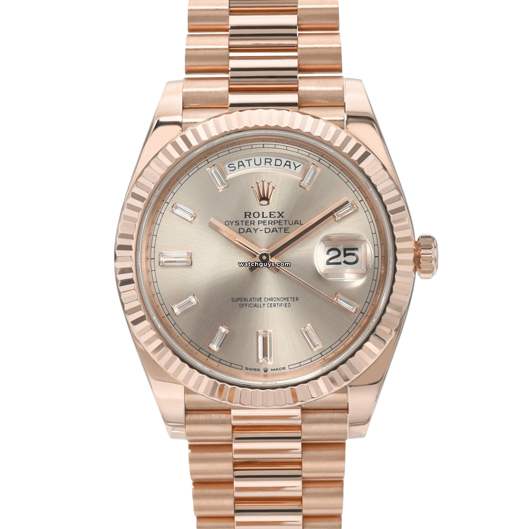Women's Rolex Eco-Drive Style Watches-Rolex Day-Date 228235 Sundust Diamond