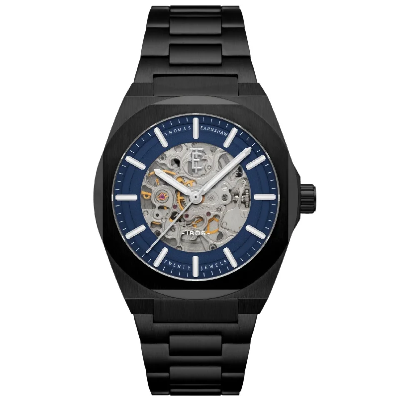 Men's Kinetic Design Dress Watches with Automatic Charging-Thomas Earnshaw Fowler Skeleton Automatic Watch ES-8263-99
