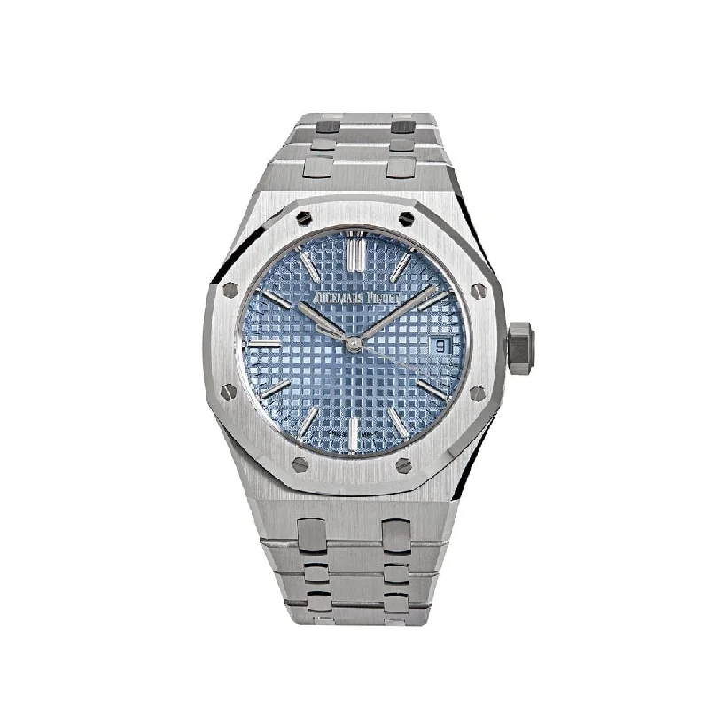 Audemars Piguet Watches for Men Online-Audemars Piguet Royal Oak 15550ST.OO.1356ST.08 Stainless Steel Blue Dial