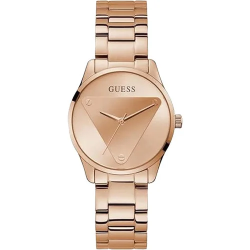 Women's Pilot Watches for Navigation Instruments-Guess Emblem Rose Gold Dial Women 36mm GW0485L2