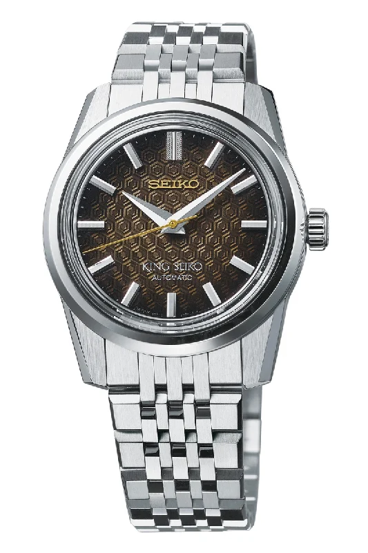Men's Thick Case Dress Watches for Bold Statement-King Seiko Modern Re-Interpretation Limited Edition SPB365