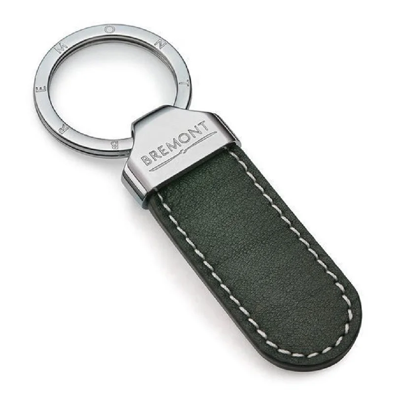 Men's Military Watches for Historical Reenactments-Whittle Leather Key Fob - Green