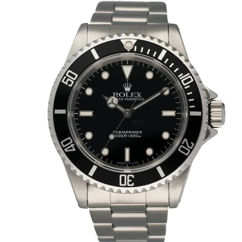 men's Rolex watches with fluted bezel -​Rolex Submariner Two Liner Ref - 14060 (Pre-Owned)