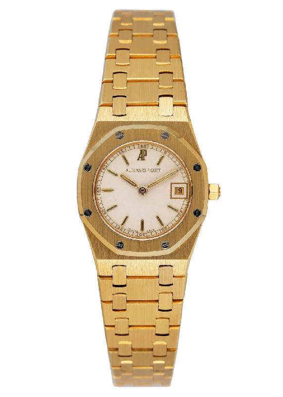 Men's Audemars Piguet Stylish Design Watches-Audemars Piguet Royal Oak Cream Dial Ladies Watch