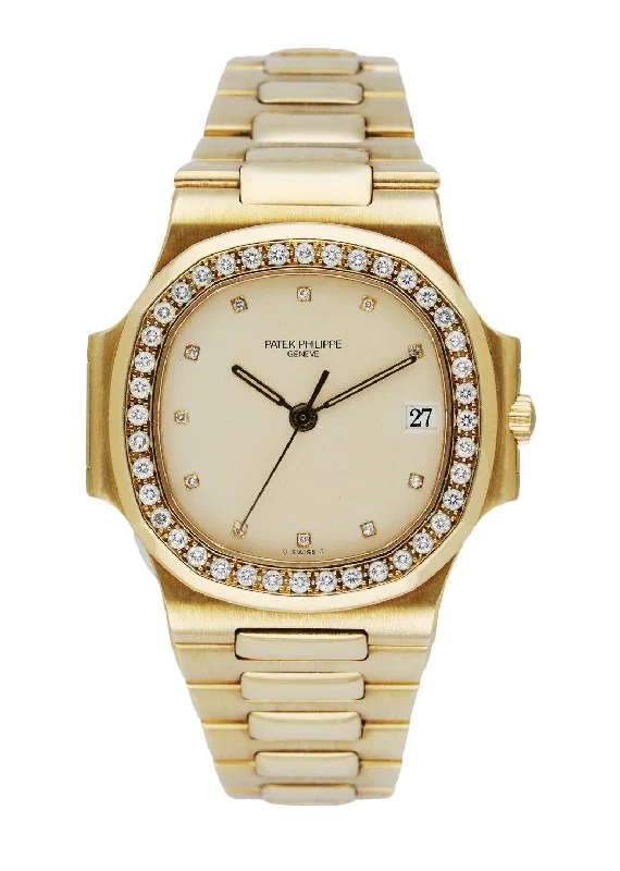 Men's Patek Philippe Watches with Morse Code Feature-Patek Philippe Nautilus 3800J/003 Box & Papers