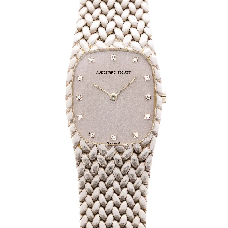 Men's Audemars Piguet High-End Design Watches-Audemars Piguet White Gold Cobra Style Watch Ref. 56525