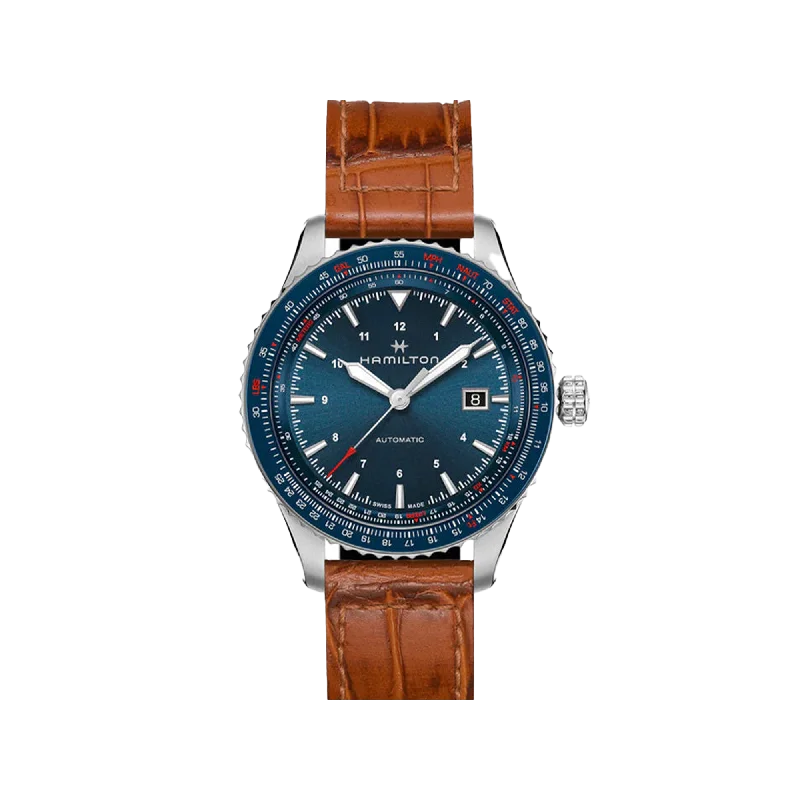 Women's Pilot Watches for Humidity Monitoring-Hamilton Khaki Aviation Converter Auto