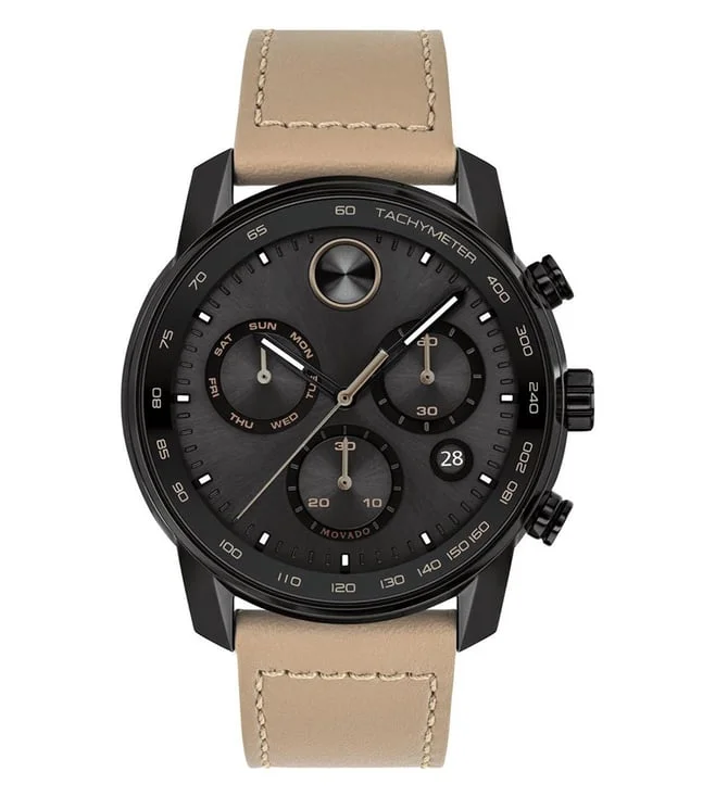 Men's Chronograph Watches with Personalized Engraving-Movado Bold Verso 3600738 Watch for Men