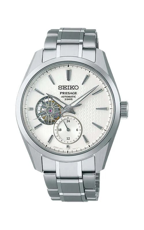 Men's Seiko Minimalist Design Watches-Seiko Presage Sharp Edged Series SPB415J1