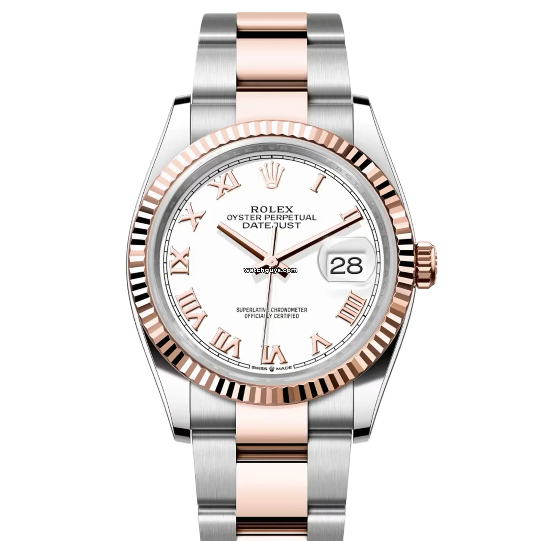 Women's Rolex Party Wear Design Watches-Rolex Datejust 126231 White Roman