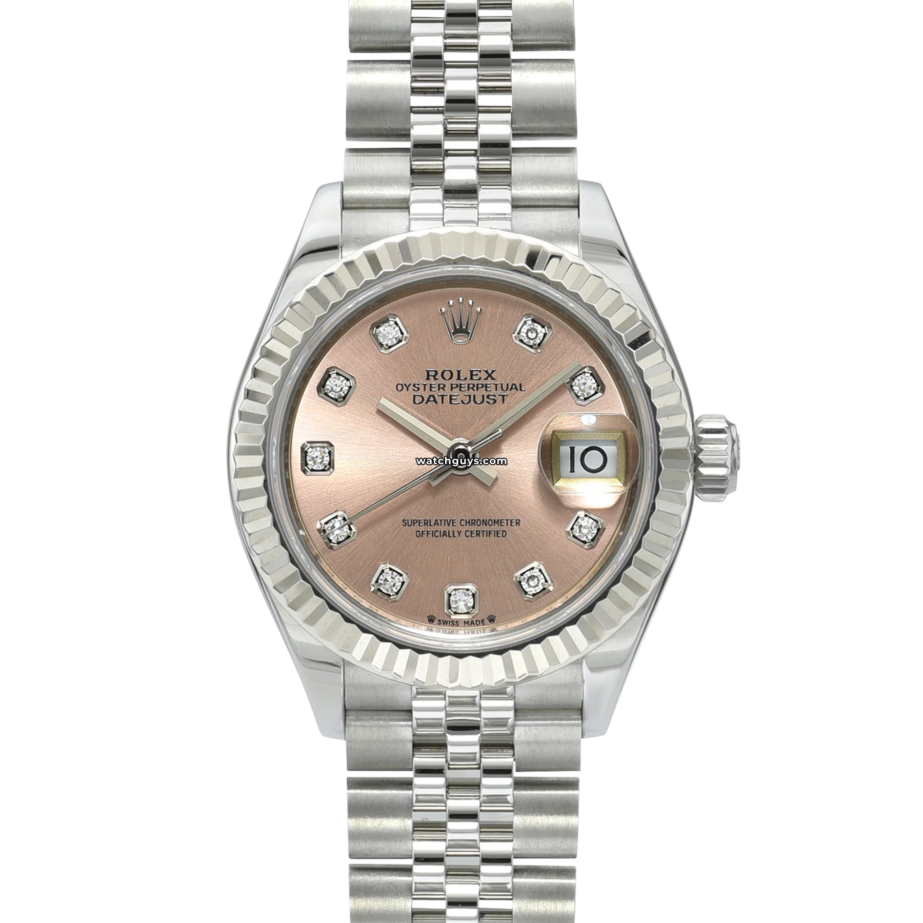Women's Rolex Winter Style Watches-Rolex Datejust 279174 Pink Diamond Jubilee