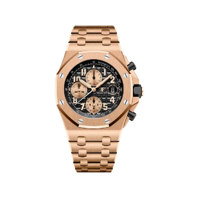 Men's Audemars Piguet Hand-Wound Design Watches-Audemars Piguet Royal Oak Offshore 26470OR.OO.1000OR.03 Chronograph Rose Gold