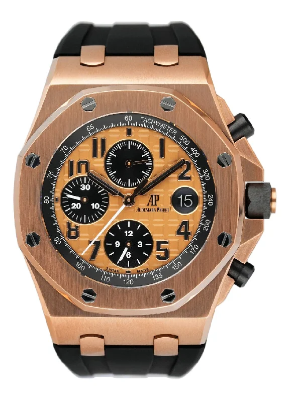 Men's Audemars Piguet Eco-Drive Design Watches-Audemars Piguet Royal Oak Offshore 26470OR Mens Watch