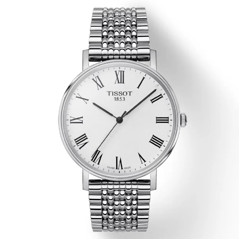 Women's Heritage Watches for Pilots-Tissot T-Classic Silver Dial Men 38mm