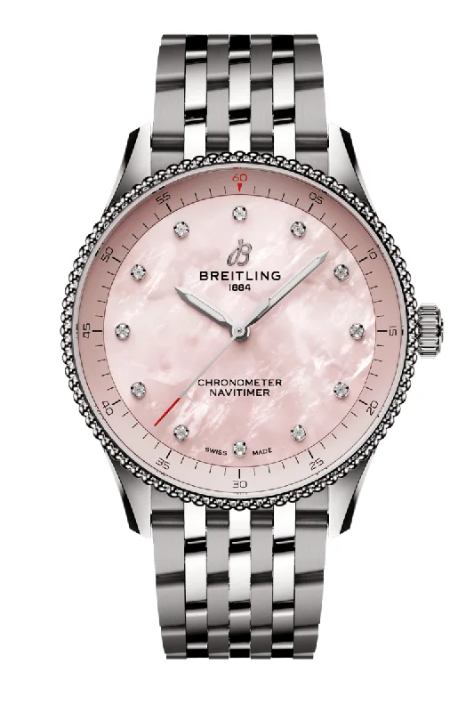 Men's Smart Style Dress Watches with Smart Features-Breitling Navitimer Automatic 32 A77320D91K1A1