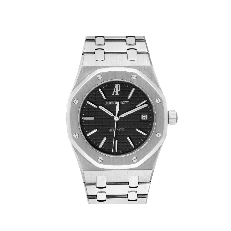 Men's Audemars Piguet Valentine's Day Watches-Audemars Piguet Royal Oak 15300ST.OO.1220ST.03 Selfwinding Stainless Steel Black Dial (2008)