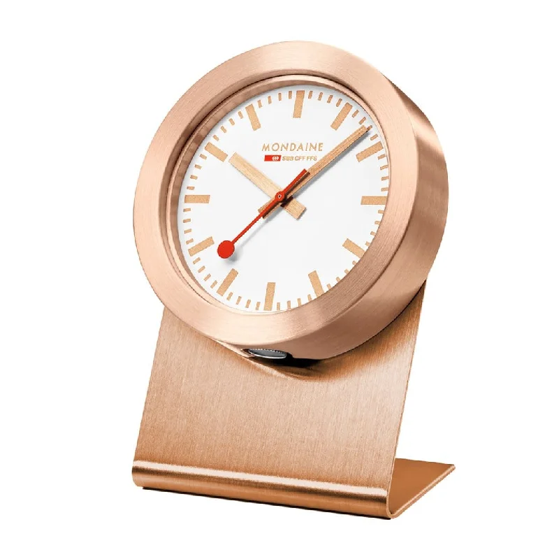 Banjo Clocks for Unique Shape-Copper Coloured Magnet clock, 5 cm