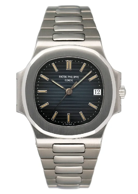 Men's Patek Philippe Watches for Temperature Monitoring-Patek Philippe Nautilus 3800/1A-001 Blue Dial Mens Watch Box Papers Men's Patek Philippe Watches for Temperature Monitoring-Patek Philippe Nautilus 3800/1A-001 Blue Dial Mens Watch Box Papers