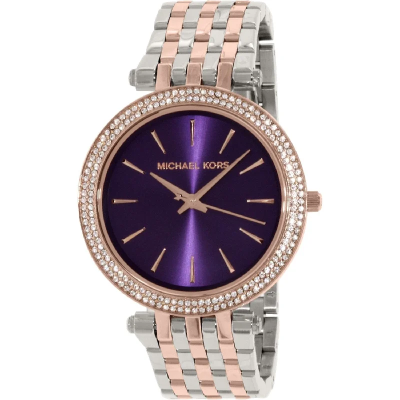 Women's Chronograph Watches for Modern Design-Michael Kors Women's MK3353 Darci Crystal Two-Tone Stainless Steel Watch