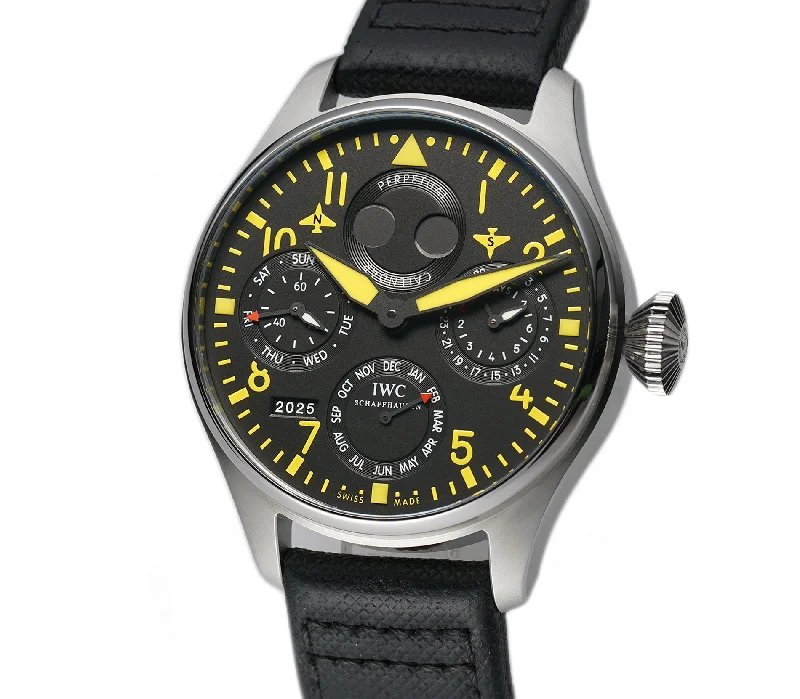 Men's Pilot Watches with Automatic Movement-46mm Big Pilot Miami Boutique Edition Black and Yellow 2016