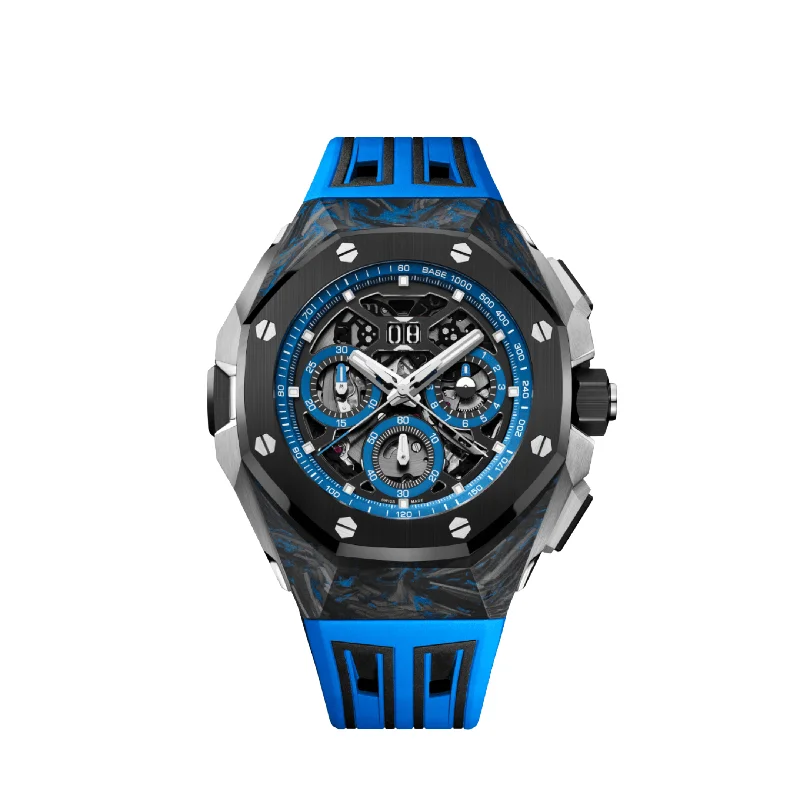 Men's Audemars Piguet American Made Style Watches-Audemars Piguet Royal Oak Concept 26650FO.OO.D353CA.01 Split-Seconds Chronograph GMT Large Date CFT Carbon Openworked Dial (2024)
