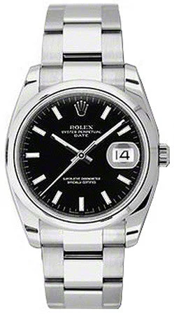 men's Rolex watches with sunburst dial -​Rolex - Date 34mm Domed Bezel - Oyster Bracelet