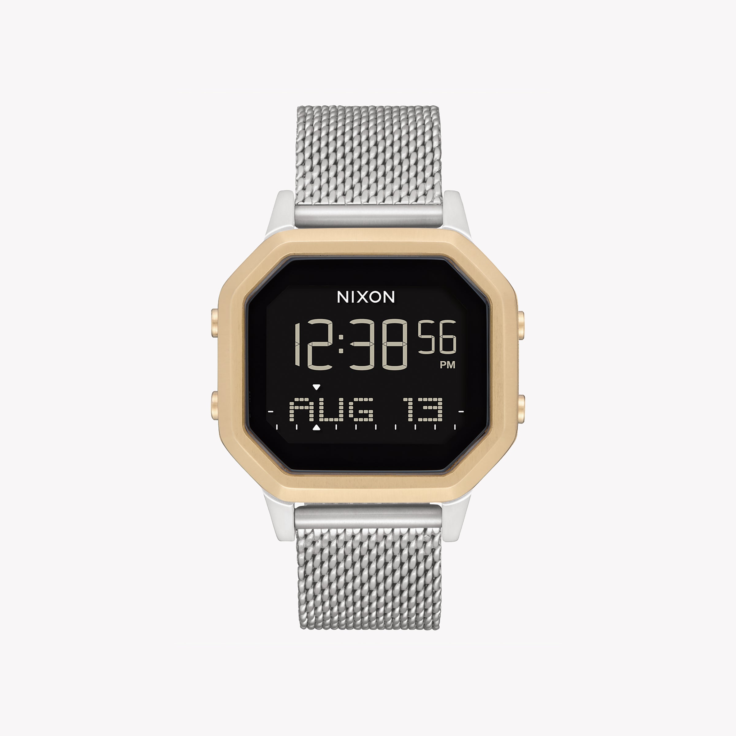 Men's Digital Watches for Modern Design-NIXON Women's Silver Stainless Steel Watch, Gold Band | A1272-1431