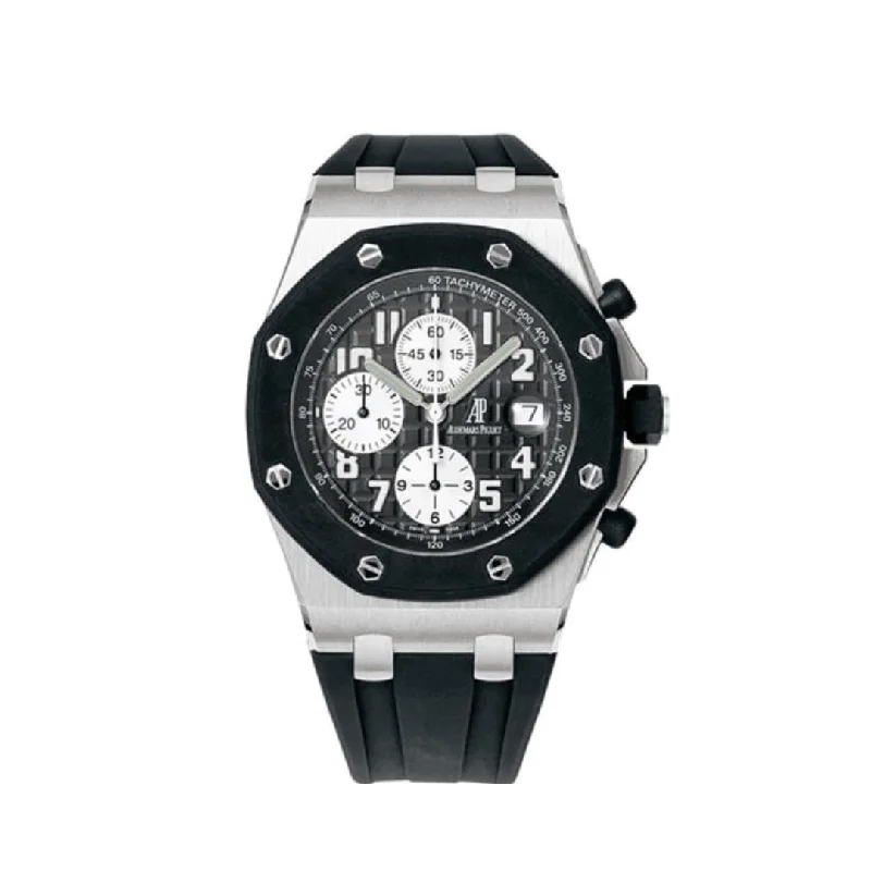 Men's Audemars Piguet Kinetic Design Watches-Audemars Piguet Royal Oak Offshore 25940SK.OO.D002CA.01.A Stainless Steel Black Dial