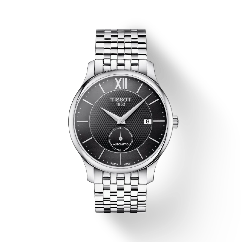 Women's Heritage Watches for Adventure Seekers-Tissot T-Classic Black Dial Men 40mm
