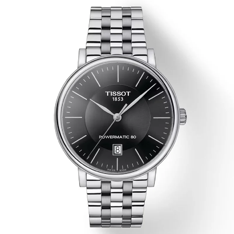 Women's Heritage Watches with Anniversary Edition-Tissot T-Classic Black Dial Men 40mm